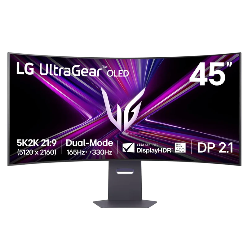 LG 45GX950A-B 45" OLED Curved Gaming Monitor - 5K2K 165Hz HDR