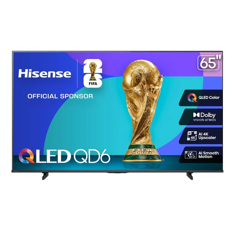 Hisense 65" QD6 QLED 4K TV with Alexa - Dolby Vision, Motion Rate 120