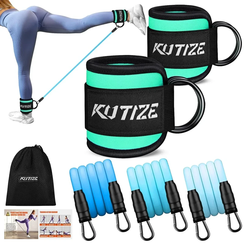 KUTIZE Ankle Resistance Bands, Multi-Purpose Women's Resistance Bands for Legs/Butt/Hip Exercises, Booty Sculpting Workout Equipment with Adjustable Straps