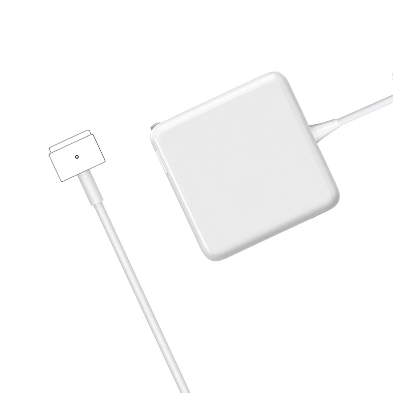 85W Mac Book Pro Charger, Mag 2 Power Adapter, Compatible with Mac Book Pro 13 inch-15 inch Retina (Between 2012-2018 Models) (85W T-Tip - White)