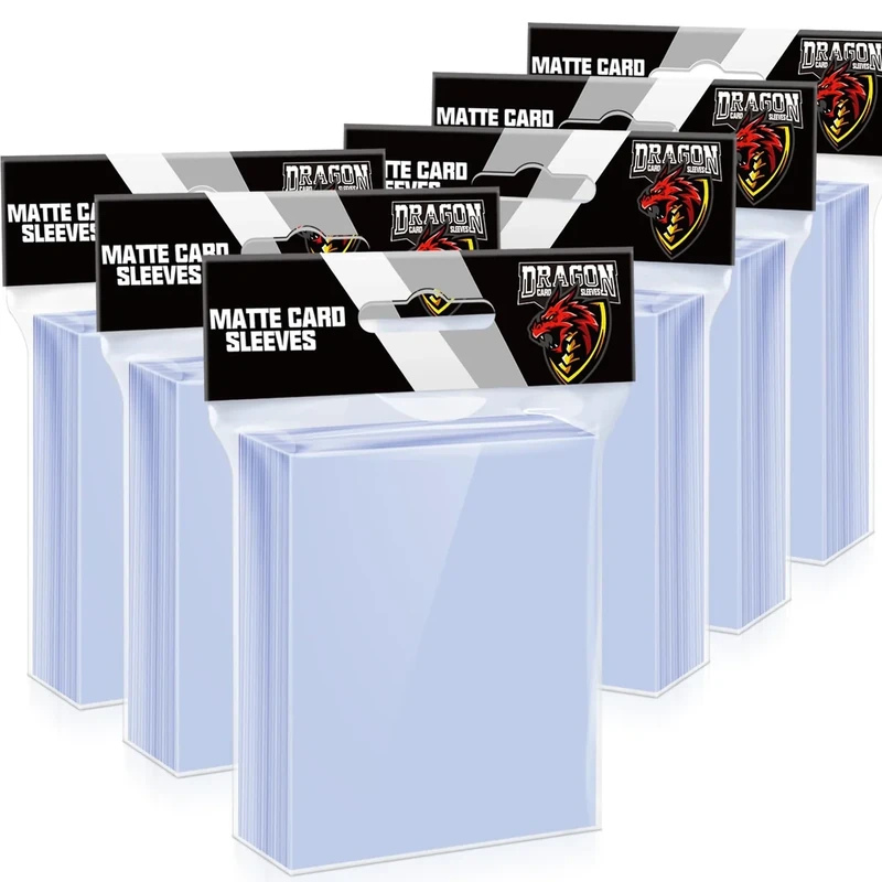 600 Counts Card Sleeves Top Loaders for Trading Cards, Penny Soft Sleeves Baseball Card Sleeve Protectors Fit for Sports,Football,Game Cards