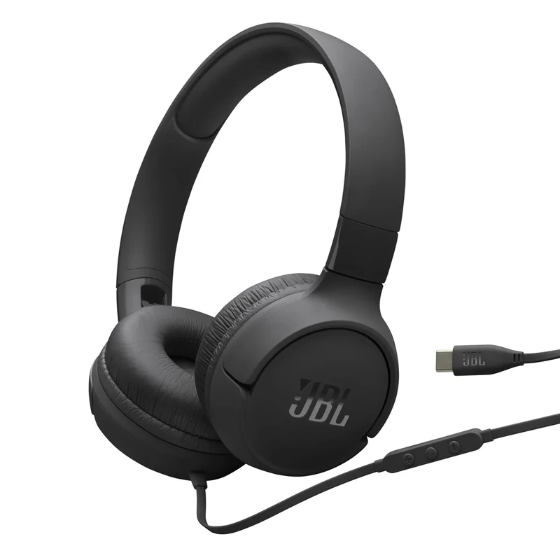 JBL Tune 520C USB-C On-Ear Headphones - Hi-Res Audio, Pure Bass, Mic