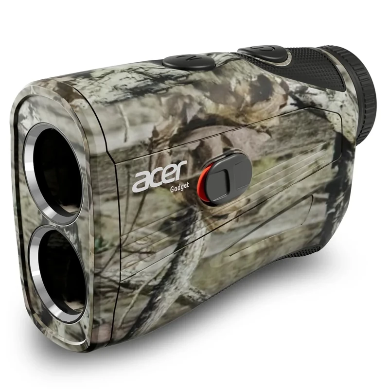 Acer Hunting Range Finder with Slope- 1200 Yards Laser Range Finder Golf, 6X Magnification Rangefinders Golf with Flag Pole Locking Vibration, Rechargeable Magnetic Golfing Gift for Men, Camo