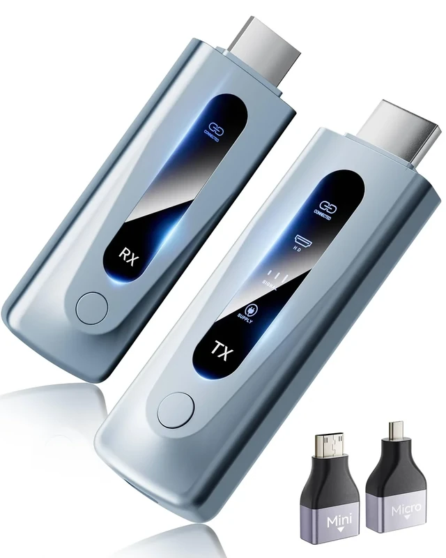 BRAIDOL 2025 HDMI Transmitter & Receiver - 328ft 4K Plug & Play