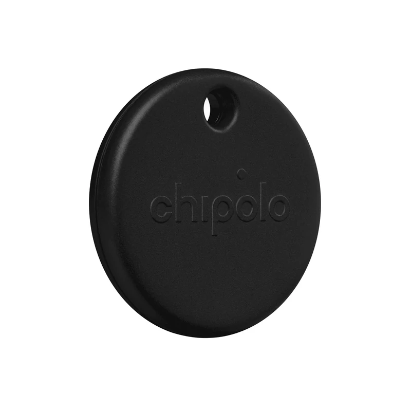 Chipolo POP Tracker - Bluetooth Tag with Loud Alerts, Find My (Black)