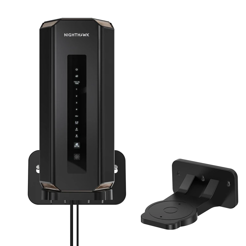 XLTTYWL Orbi 370 Wall Mount Kit, Orbit 7 Mount Bracket Optimize Space Compatible with Orbi 7 Mesh Systems & All Net Gear Nighthawk 7 Routers(RBEWMB-10000S) (Black, 1 Pack)