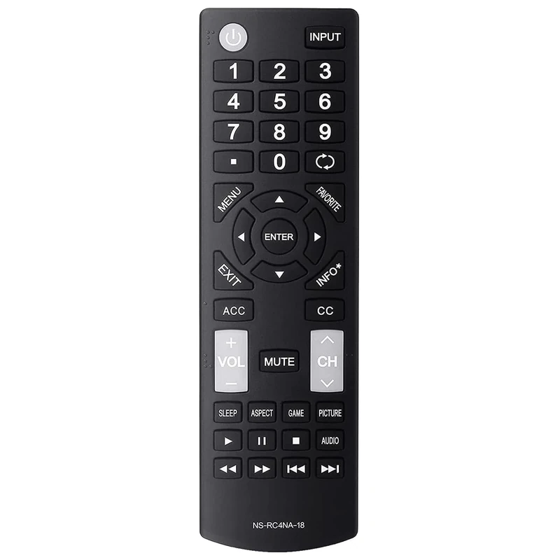 Universal NS-RC4NA-18 Remote Control Replacement for All Insignia TVs, No Programming Required