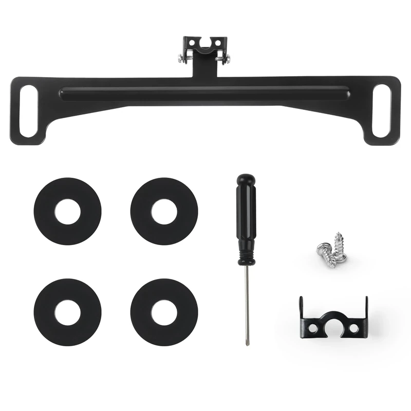 Snwoygr License Plate Camera Bracket - Anti-Rust, 170 Adjustable
