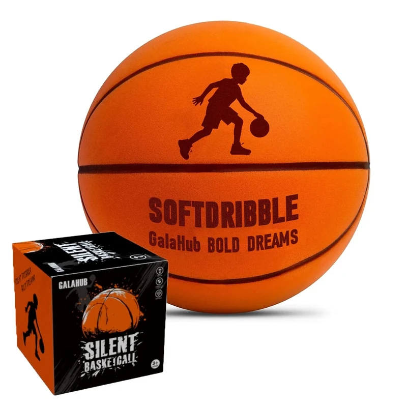 GalaHub Silent Basketball Size 3（22’’） 2025 New Upgraded | Soft Foam Indoor Basketball | Soundless Ball for Indoor Training and Quiet Dribbling | Gift for Sport Lover–No Compression