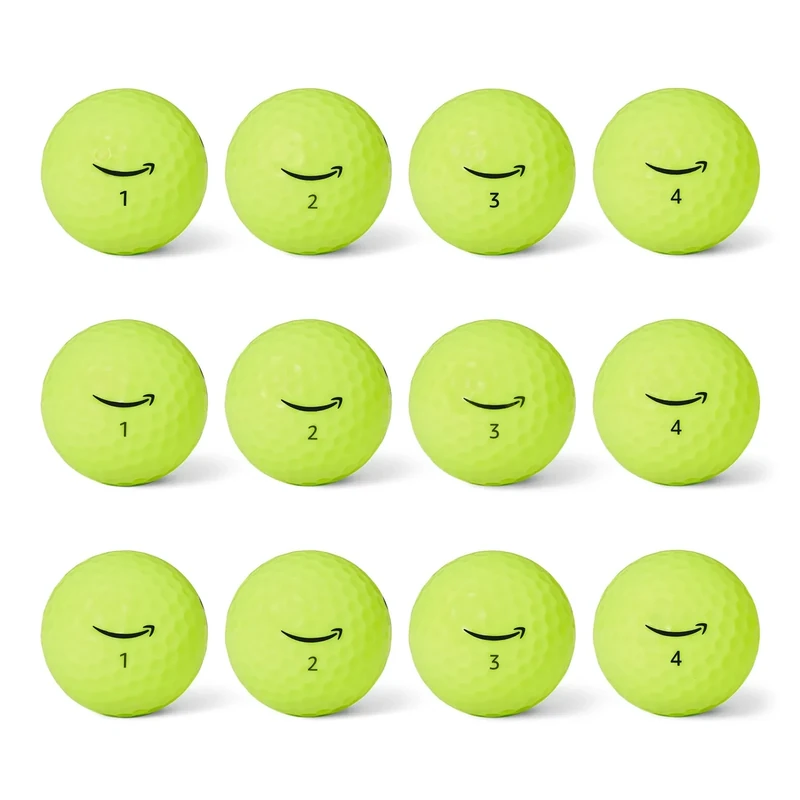 Amazon Basics Core Soft Golf Balls, 12-Pack, Yellow