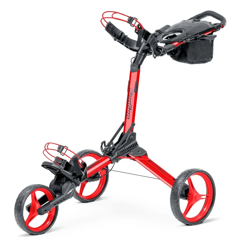 Bag Boy Nitron Golf Push Cart, Red/Black