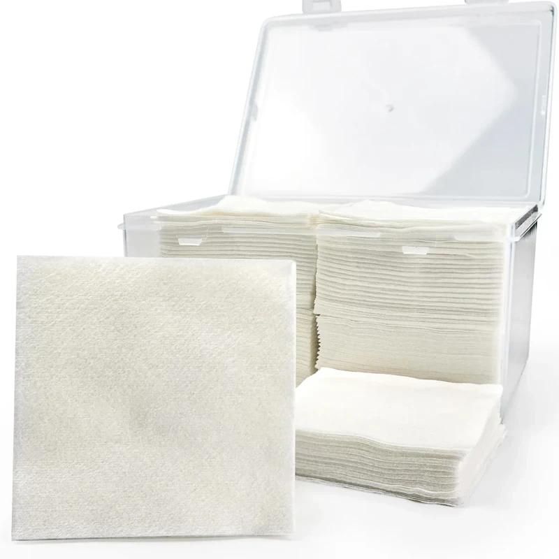 600 PCS 3" Gun Cleaning Patches in Storage Box - Lint Free, Highly Absorbent Nonwoven Cleaning Patches for 12 Gauge to 20 Gauge