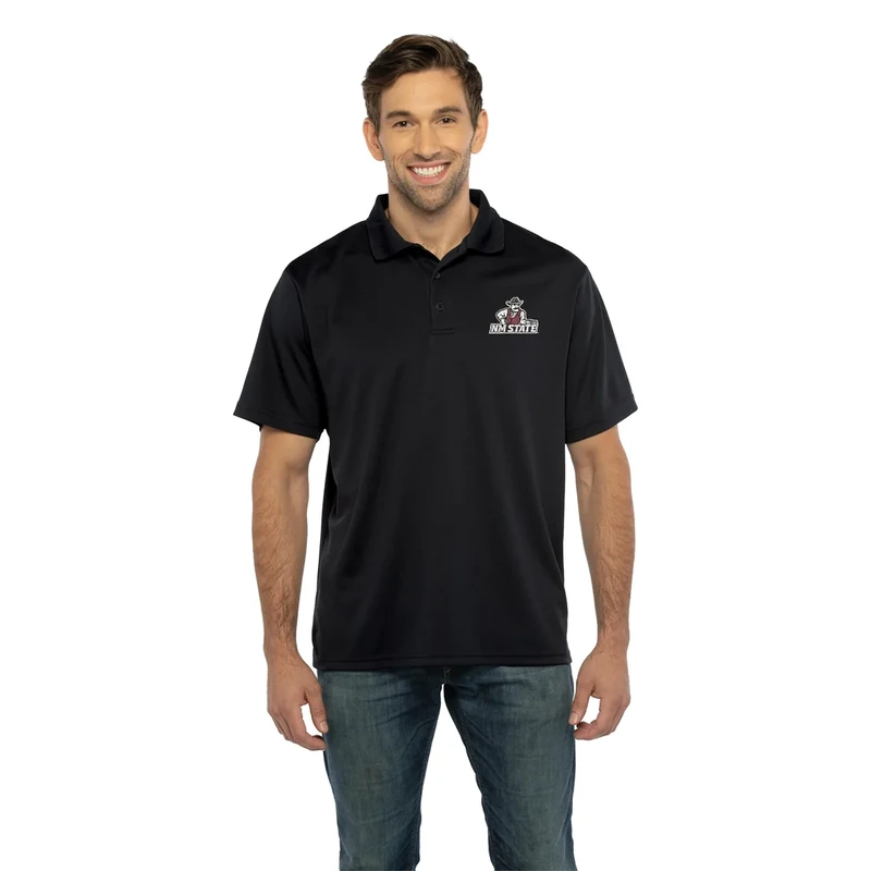 Vantage Apparel Men's Collegiate Polyester Mesh Team Icon Polo, New Mexico State Aggies, XX-Large