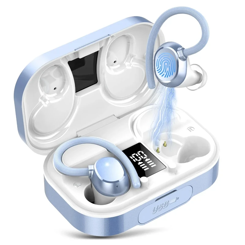 KT1 Bluetooth Earbuds - 120h Playtime, 4.7g Mini, IPX7 Waterproof
