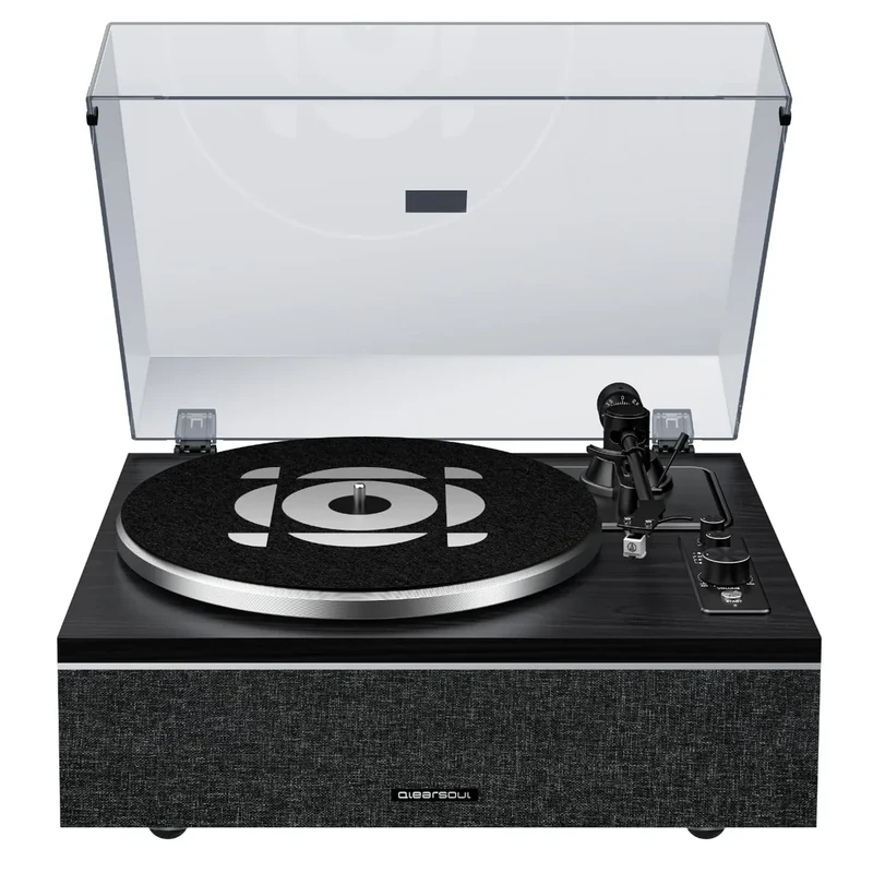 Qlearsoul ONE-S Bluetooth Turntable with Built-in Speakers & DSP