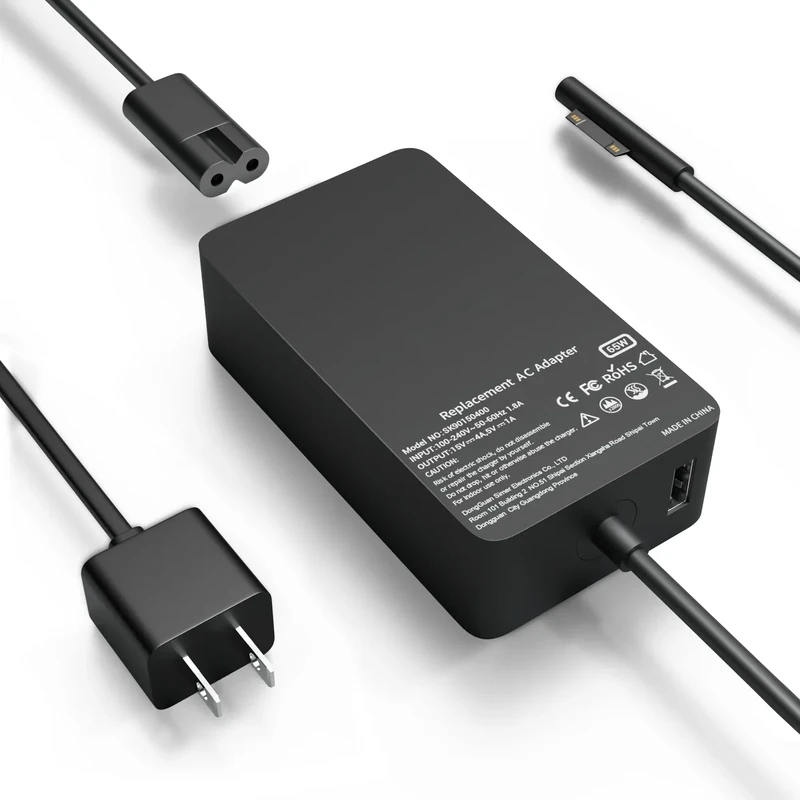 Charger for Microsoft Surface Pro Laptop 65W Microsoft Surface Charger