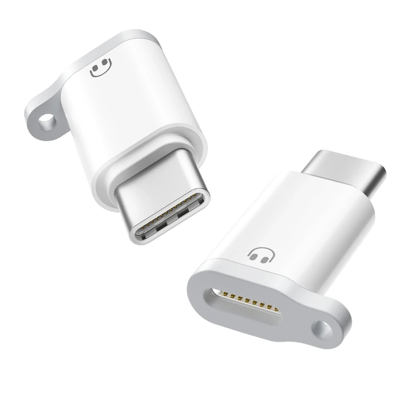 Denlane Lightning to USB-C Audio Adapter - 2 Pack, No Charging