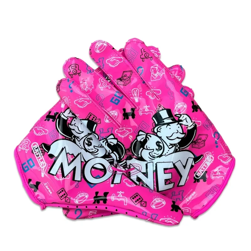 Battle Sports Money Man 3.0 Doom Speed Football Gloves, Ultra Stick Grip, Precision Fit, Wide Receiver - Youth Medium