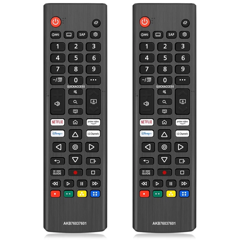 Hujidar 2PCS Universal Remote for LG Smart TV - 26ft Response