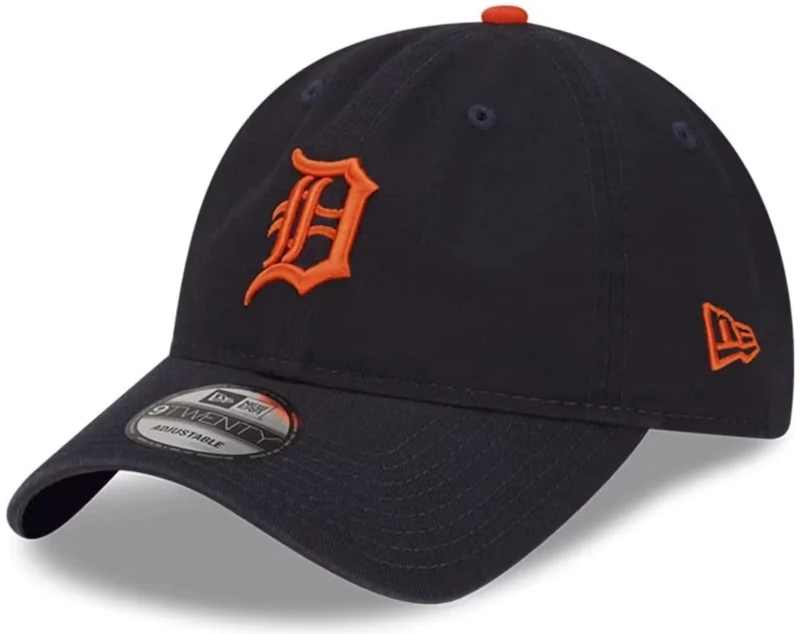 New Era Unisex-Adult MLB Core Classic 9TWENTY Team Alternate 2 Adjustable Hat Cap One Size Fits All - Detroit Tigers Navy