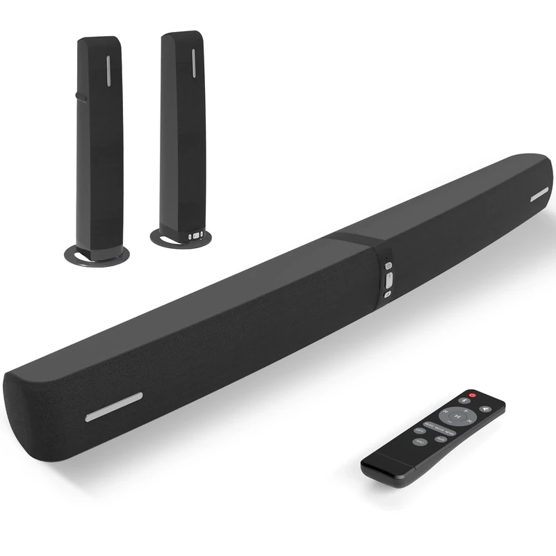 Assistrust 90W Sound Bar - Bluetooth, ARC, Optical, Auto Volume Boost