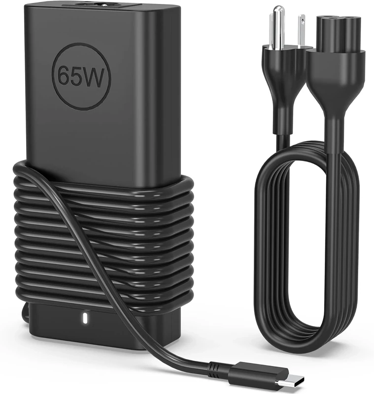 BAJ 65W USB-C Charger - Works with Dell Latitude, XPS, Chromebook