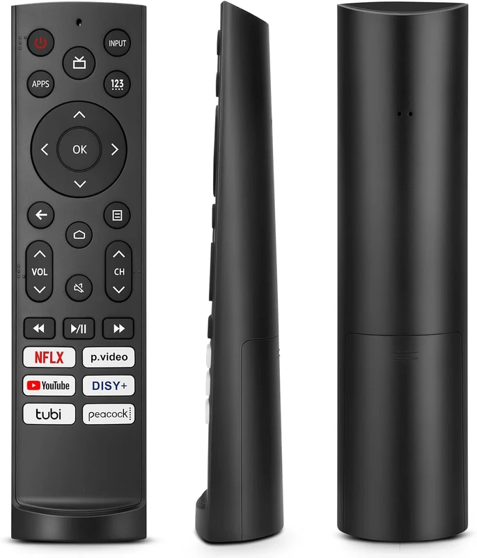 Generic Universal Replacement Remote Control for Hisense Smart Google TV (Black Round)