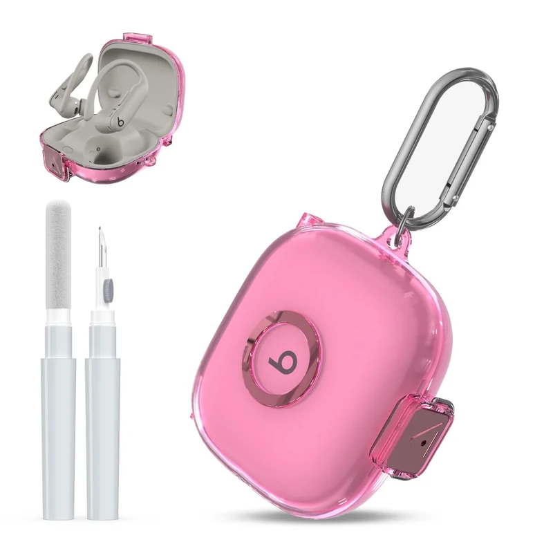 AGENTNANO Secure Lock Case for Beats Powerbeats Pro 2 - Clear TPU