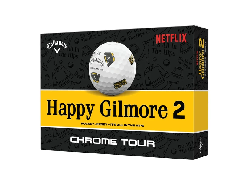 Callaway Golf Chrome Tour Happy Gilmore Golf Ball (Truvis, It's All in The HIPS)