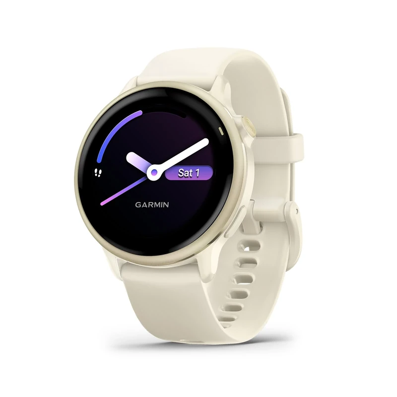 Garmin vivoactive 6 - AMOLED Display, 11-Day Battery, Gold Bone Band