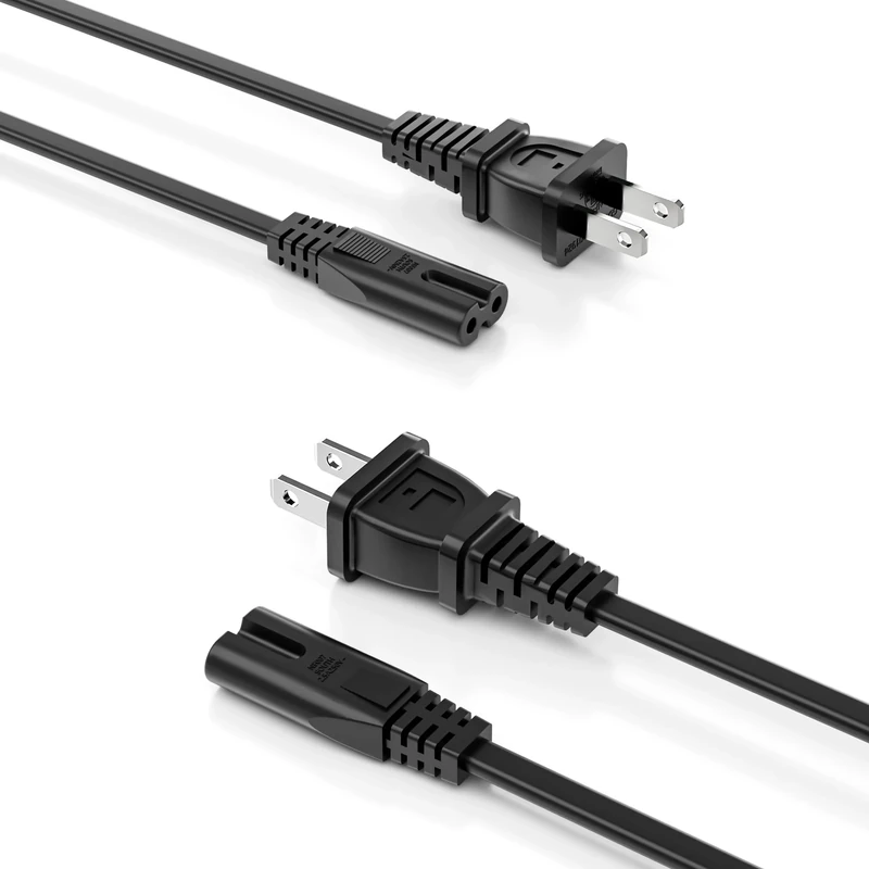 Superer 2 Pack 6 ft Power Cord - ETL, Fits HP OfficeJet & DeskJet