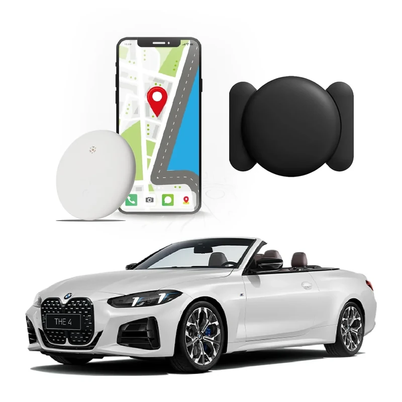 Mini Hidden GPS Tracking Device for Vehicles, Cars etc, Hidden GPS Car Tracking Device with Magnetic Waterproof Case, Running in Apple FIND My, No Extra Monthly fee (Black)