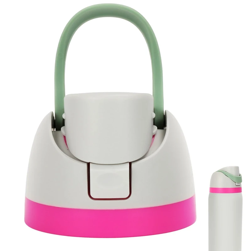 Replacement Cap for Owala Freesip Bottle, Replacement Accessories for Owala Free Sip, One Button Water Bottle Top Lid Compatible with OwalaCup 16oz 24oz 32oz 40oz, BPA-Free, No Water Leakage, L Green