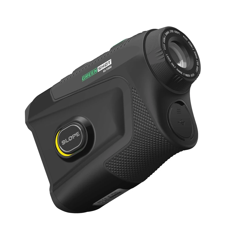GREEN SHOT Range Finder Golf with Slope Switch, 900/1200 Yards Rechargeable Rangefinder, 7X Magnification Golf Laser Range Finder, Magnetic Strip, Flag Pole Locking with Pulse Vibration