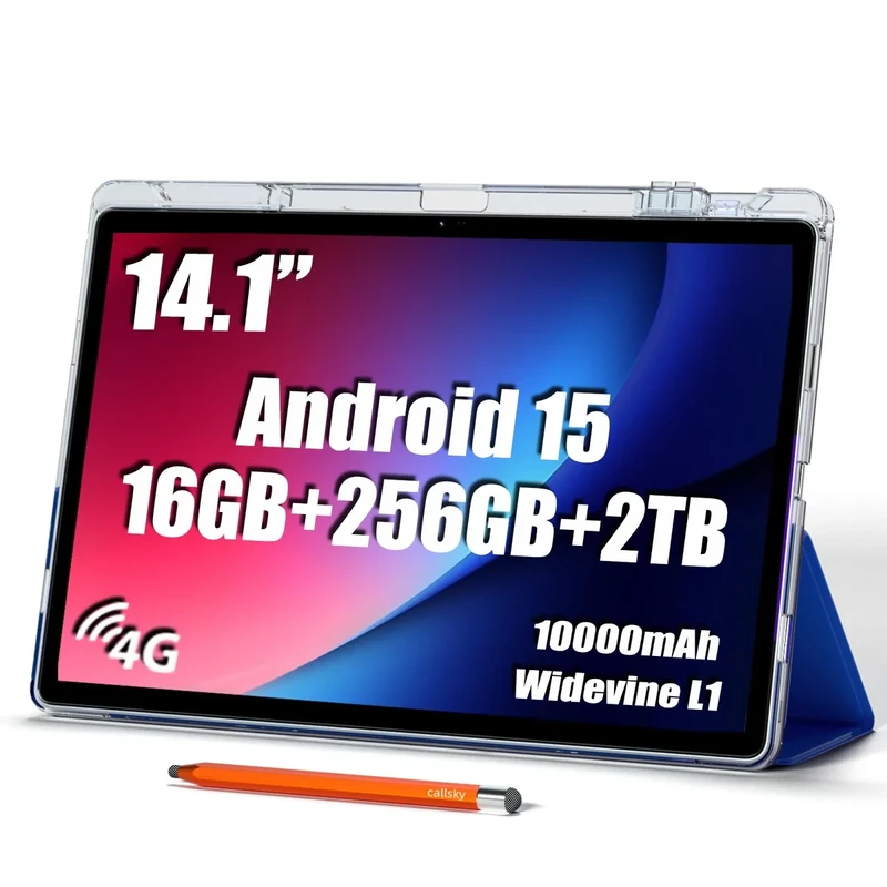 Callsky-Pro 14" Android 15 Tablet-16GB RAM 256GB ROM 1920x1200 LTE