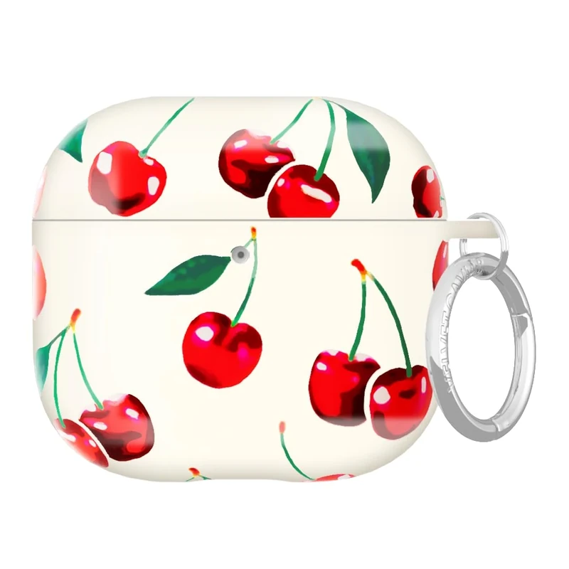 VELVET CAVIAR Compatible with AirPods 4 Case with Keychain - Cute Protective Hard AirPod 4th Generation Cases for Women - Mon Cheri Cherry