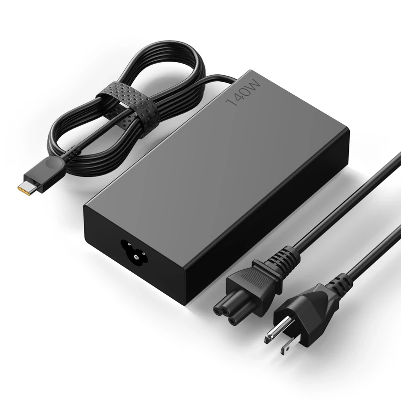 New Slim 140W 20V 7A USB-C Type-C Laptop Charger Replacement for Lenovo Slim Pro 7 9, Yoga Pro 9 7, Yoga 9i, Yoga Slim 7 5, Legion 9, Legion Pro 5 5i 7 7i, ThinkPad Z16, Power Adapter Supply Cord