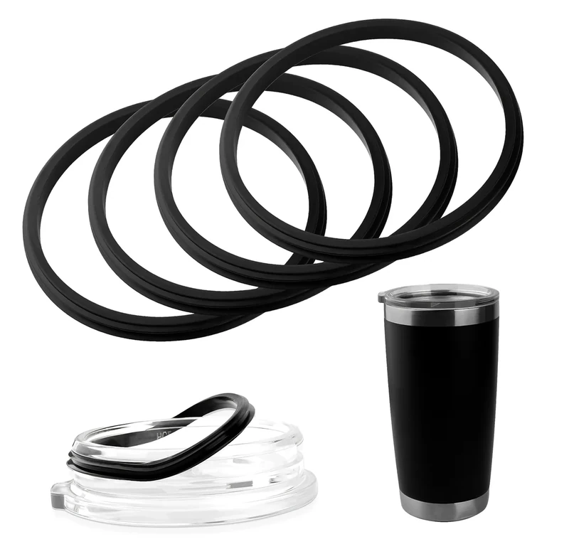 Rubber Seal Replacement Compatible with Yeti 20 Oz Tumbler Lid, O Ring Gasket For Yeti 10 OZ Mug Lid-4 Pack Replacement Silicone Seal Parts
