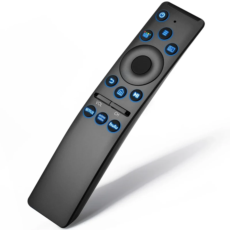 RMOTCIUN Backlit Remote - Blue LED, Netflix/Prime/Hulu, UHD QLED 8K/4K