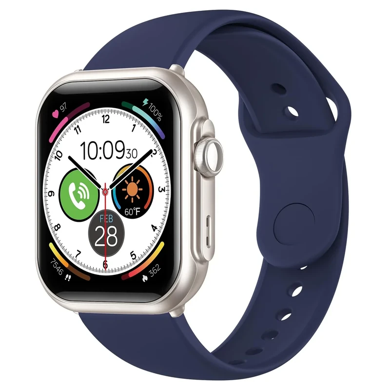 Banlvs 1.85" Smart Watch for Men - 1000mAh Battery, 30+ Day Life, Blue