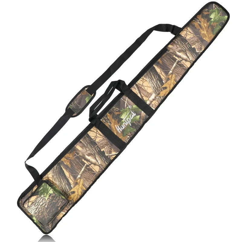 HUNTPAL 52" Soft Shotgun Case for Gun Rifle Storage and Transport, Water-Resistant Tactical Gun Bag with Zipper Closure, Adjustable Shoulder Strap, Carry Handle and External Accessory Pocket