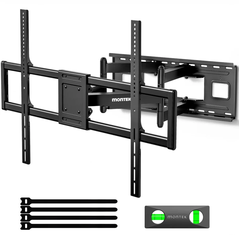 monTEK Heavy Duty XXL Motion TV Wall Mount - 60-120in, 265lb, 27.7"Ext