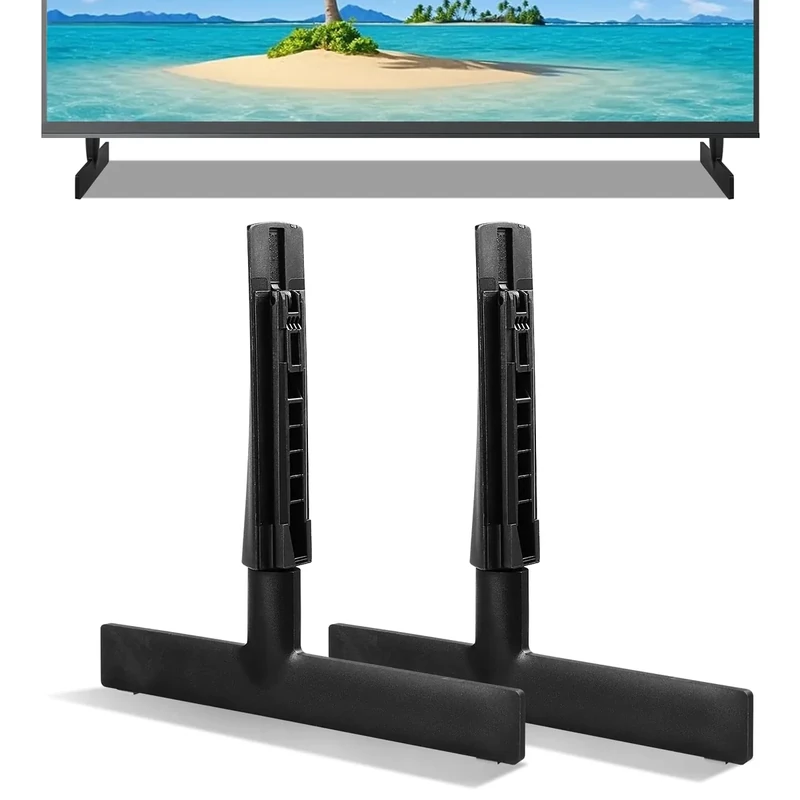 BN63-19338B TV Stand Legs, TV Feet Replacement for Samsung UN55AU8000BXZA UN50AU8000FXZA UN50CU8000FXZA UN55CU8000BXZA, OEM Replacement Base, No Screws Needed