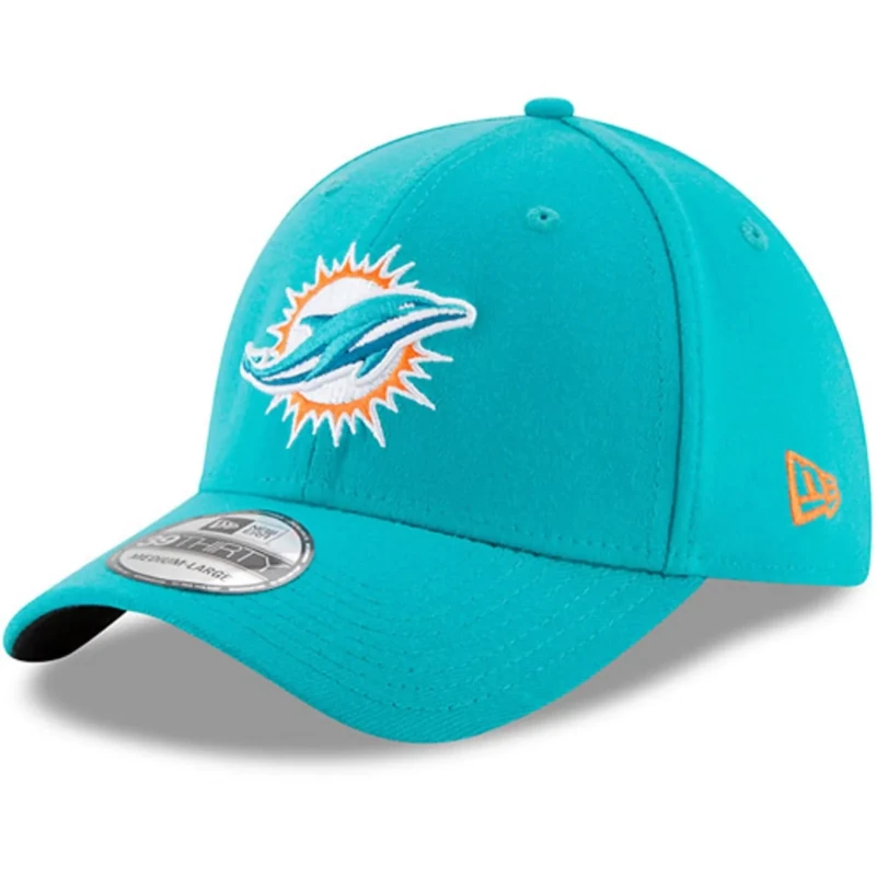 New Era Miami Dolphins 39THIRTY Stretch Fit Cap - Aqua Large/XL
