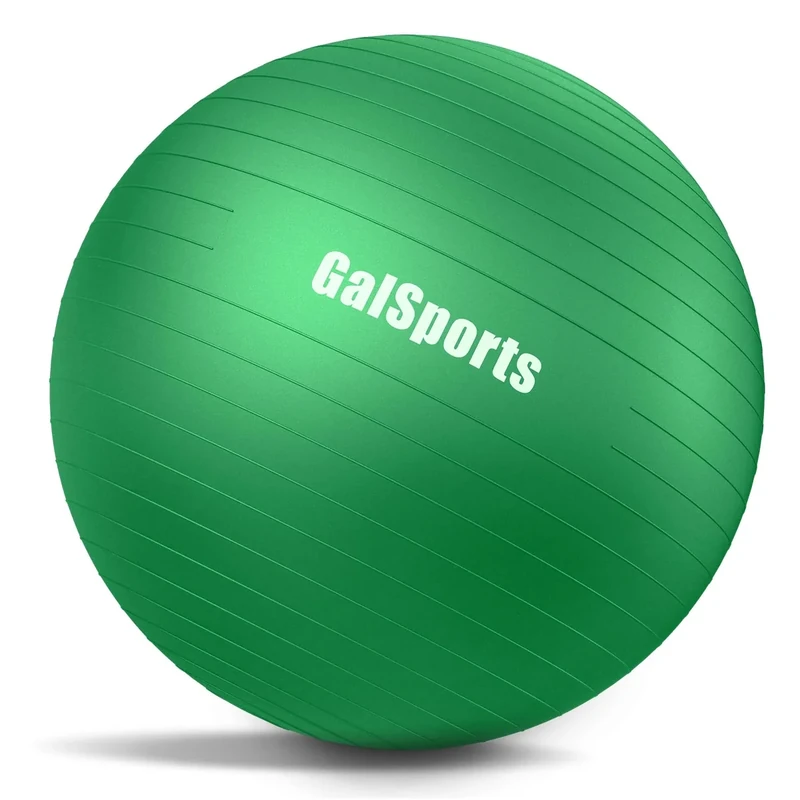 GalSports Yoga Exercise Ball for Working Out, Anti-Burst Slip-Resistant Stability, Swiss Physical Therapy, Balance Chair, Home Gym Fitness