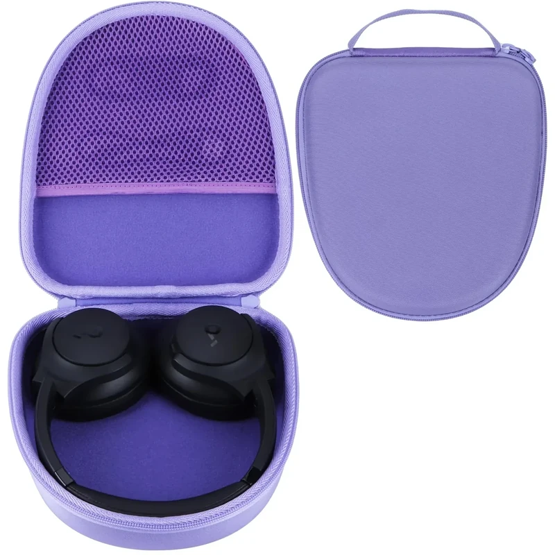 RIYADAone Hard Case Replacement for Anker Soundcore Life Q20 Q30 Q35 Q40 Q45 Q20+ Q20i Hybrid Active Noise Cancelling Headphones (Purple Case)