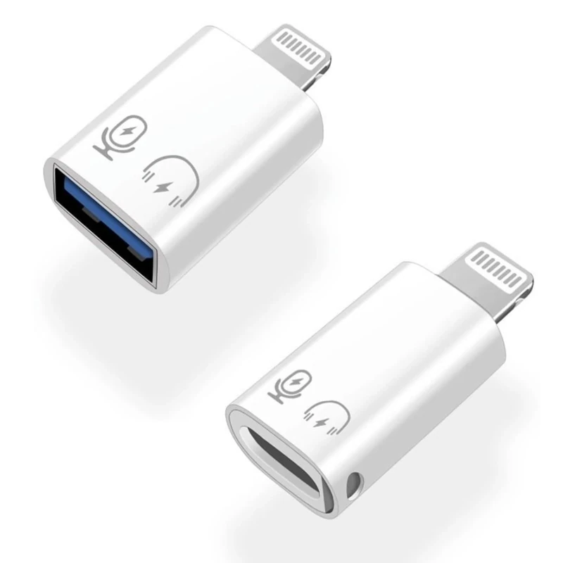 1STCHAMP USB-C Female to Lightning Male Adapter - OTG for iPhone, iPad