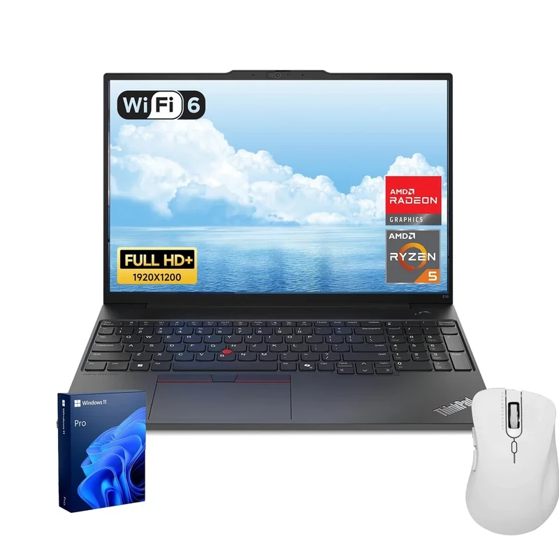 Lenovo ThinkPad E16 Laptop - 16" FHD+ IPS, Ryzen 5, 16GB, 512GB SSD