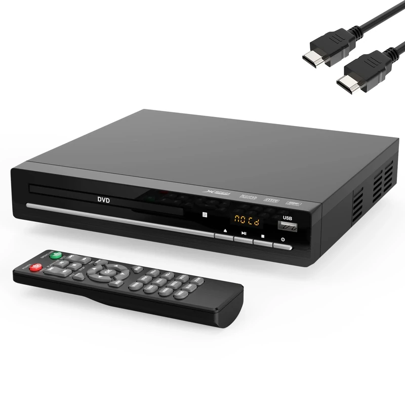Wxjwyt Region Free Mini DVD Player - HDMI 1080p, USB & CD
