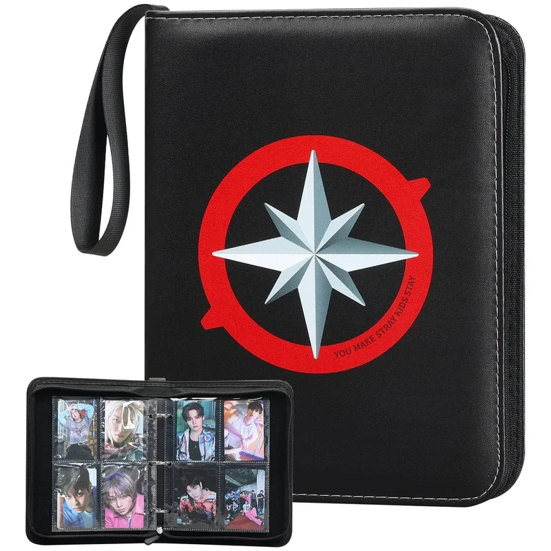 Stray Photocards Binder 400 Pockets, Skz Album Photo Card Holder Merch for Stay Fans Gifts